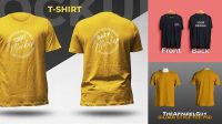 6345+ T-shirt Mockup Front And Back Easy-to-Edit PSD