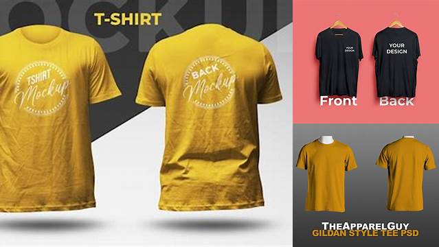 6345+ T-shirt Mockup Front And Back Easy-to-Edit PSD