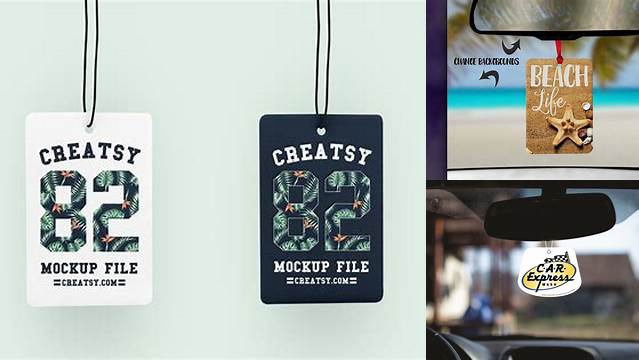 6348+ Car Freshener Mockup Easy-to-Edit PSD