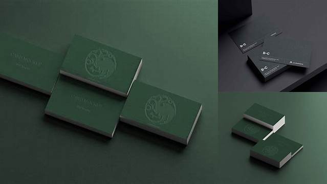 6358+ Embossed Business Card Mockup Free PSD