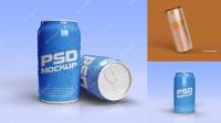 6374+ 355ml Bottle Can PSD Mockup Professional Quality PSD Freebie