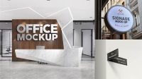 6374+ Office Signage Mockup PSD Download