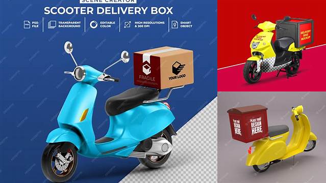 6375+ Delivery Bike Mockup Free Download Free