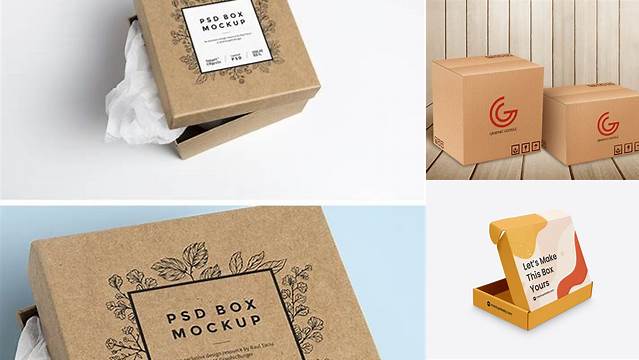 6377+ Subscription Box Mockup High-Quality PSD