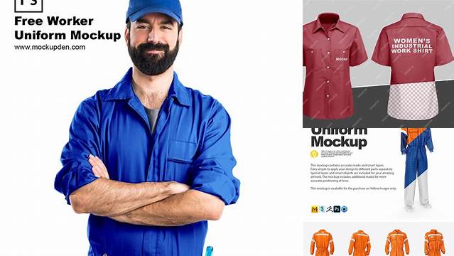 6378+ Work Uniform Mockup Free Advanced Photoshop Template