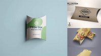 6382+ Pillow Box Packaging Mockup Free Download Best for Showcase