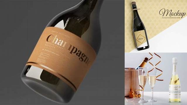 6383+ Champagne Mockup Psd Exclusive Free PSD