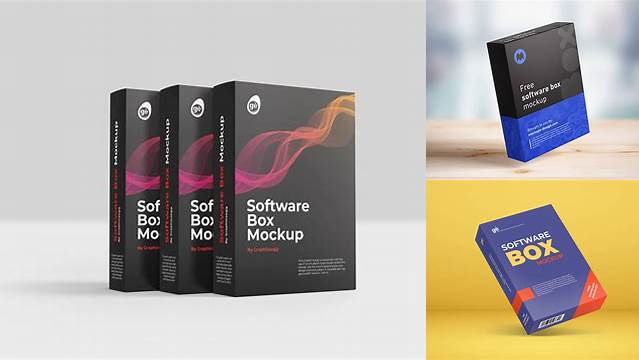 6385+ Software Box Mockup Online Exclusive Free PSD Mockups