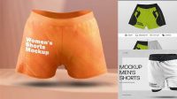 6388+ Shorts Mockup Free Customizable PSD Templates