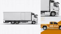 6388+ Truck HQ PSD Mockup Right Side View Free Creative Design