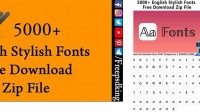 6390+ English Font Free Download Zip File For Free Download