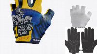 6392+ Cycling Glove PSD Mockup Halfside View Customizable PSD Templates