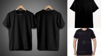 6395+ Mockup Kaos Hitam Polos Best Free Resource