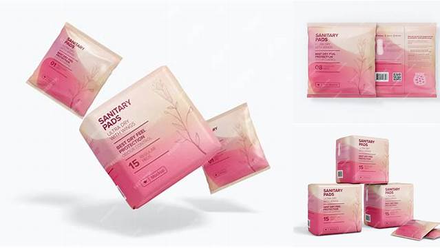 6398+ Sanitary Pad Mockup Easy Editable