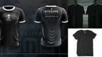 640+ Mock Up Baju Hitam PSD Download