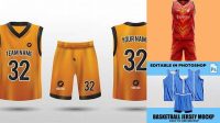 6407+ Basketball Jersey Mockup Template Free For Free Download