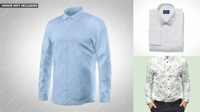 6409+ Men’s Dress Shirt PSD Mockup Half Side View Fully Layered PSD Freebie