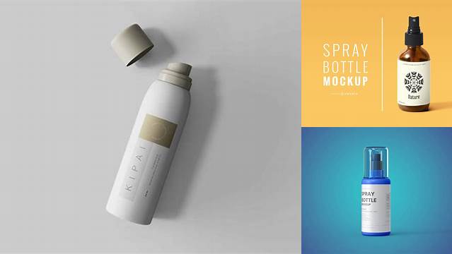 641+ Matte Cosmetic Sprayer Bottle PSD Mockup Advanced and Editable PSD Template Free