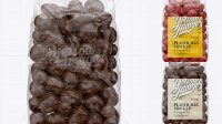 6411+ Clear Plastic Bag With Chocolate Dragee PSD Mockup Download Free Premium Design PSD