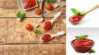 6412+ Wooden Spoon With Tomato Sauce Elegant and Versatile PSD Resource