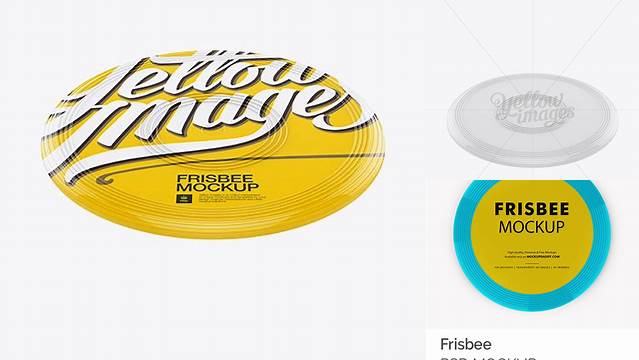 6413+ Plastic Frisbee PSD Mockup High-Angle Shot Download Free Editable PSD Template