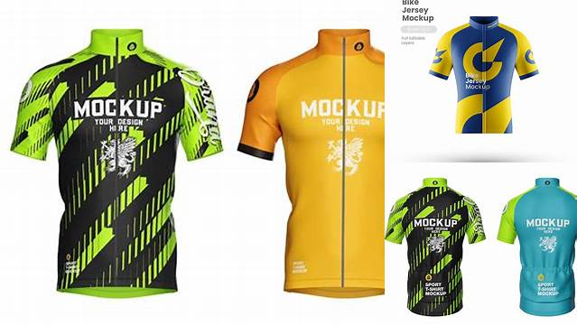 6416+ Free Cycling Jersey Mockup For Free Download