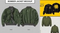 6417+ Bomber Jacket Mock Up Free Editable Design File