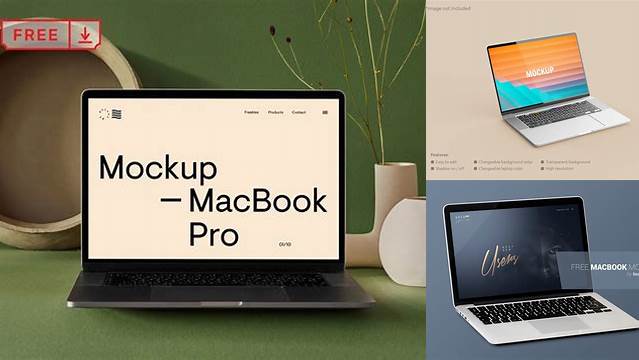 6425+ Macbook PSD Mockup Half Side View Creative High-Resolution PSD Freebie