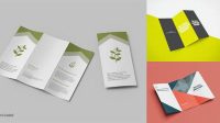 6428+ Folder 3 Dobras Mockup Premium Mockup Freebie