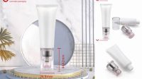 6429+ Cosmetic Tube With Pump & Frosted Overcap PSD Mockup Exclusive Editable PSD File