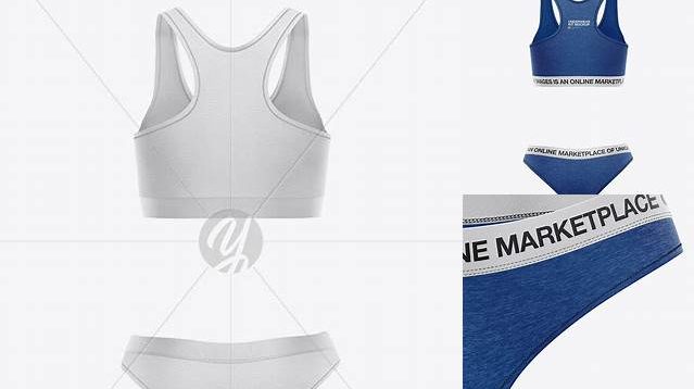 6429+ Women`s Underwear Kit PSD Mockup Back View Versatile Mockup for Designers