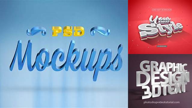 6436+ 3d Text Mockup Free Download For Free Download