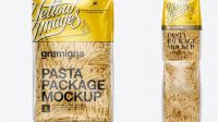 6439+ Gramigna Pasta Bag PSD Mockup Editable Photoshop Free Mockup