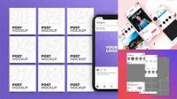 6443+ Instagram Feed Mockup Free PSD for Free