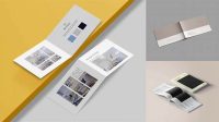 6445+ A4 Landscape Brochure Mockup Free Download For Free Download