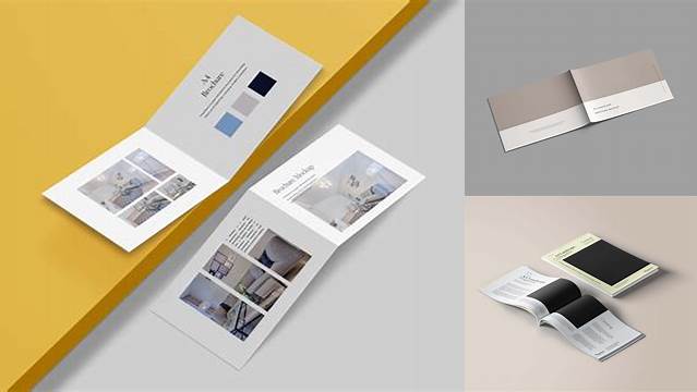 6445+ A4 Landscape Brochure Mockup Free Download For Free Download