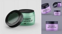 6447+ Glass Cosmetic Jar PSD Mockup Smart Layer Mockup Free