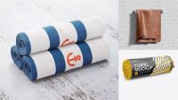 6450+ Microfiber Towel Mockup For Free Download