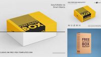 6452+ Opened Matte Paper Box PSD Mockup Free Downloadable Graphic Resource