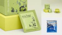 6453+ Tea Sachet Mockup Free Best for Showcase