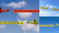 6456+ Plane Banner Mockup High-Quality Creative PSD