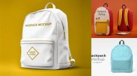 6459+ Backpack Mockup Easy Editable