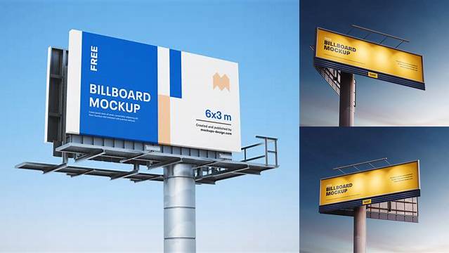 646+ Billboard PSD Mockup Half Side View Elegant and Stylish Mockup