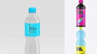 6466+ 500ml Glossy PET Bottle PSD Mockup Fully Customizable Photoshop Freebie