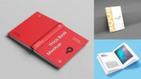 6466+ Opened Book with Glossy Cover PSD Mockup Free Stylish PSD for Graphic Designers