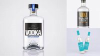 647+ Vodka Bottle Mockup Creative PSD Resources