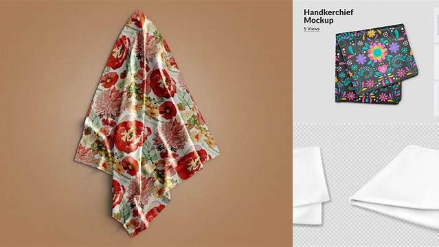 6483+ Handkerchief Mockup Free Hight Resolution