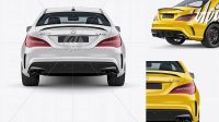 6483+ Mercedes CLA 45 AMG PSD Mockup Back View Custom Graphic Mockup File