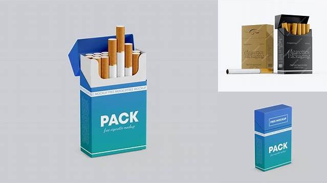 6486+ Three Cigarettes PSD Mockup Free Mockup Templates