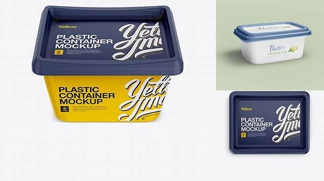 6488+ 500g Matte Butter Tub PSD Mockup Front Download Premium PSD Resource